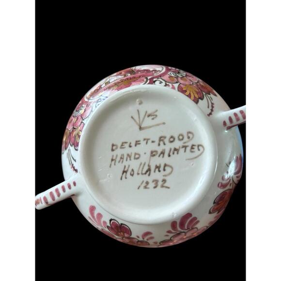 Vtg Velsen Delft Rood aka Red Delft Tea Set Mid-Century Fine China - Picture 5 of 9